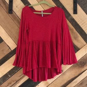 Bell sleeve top